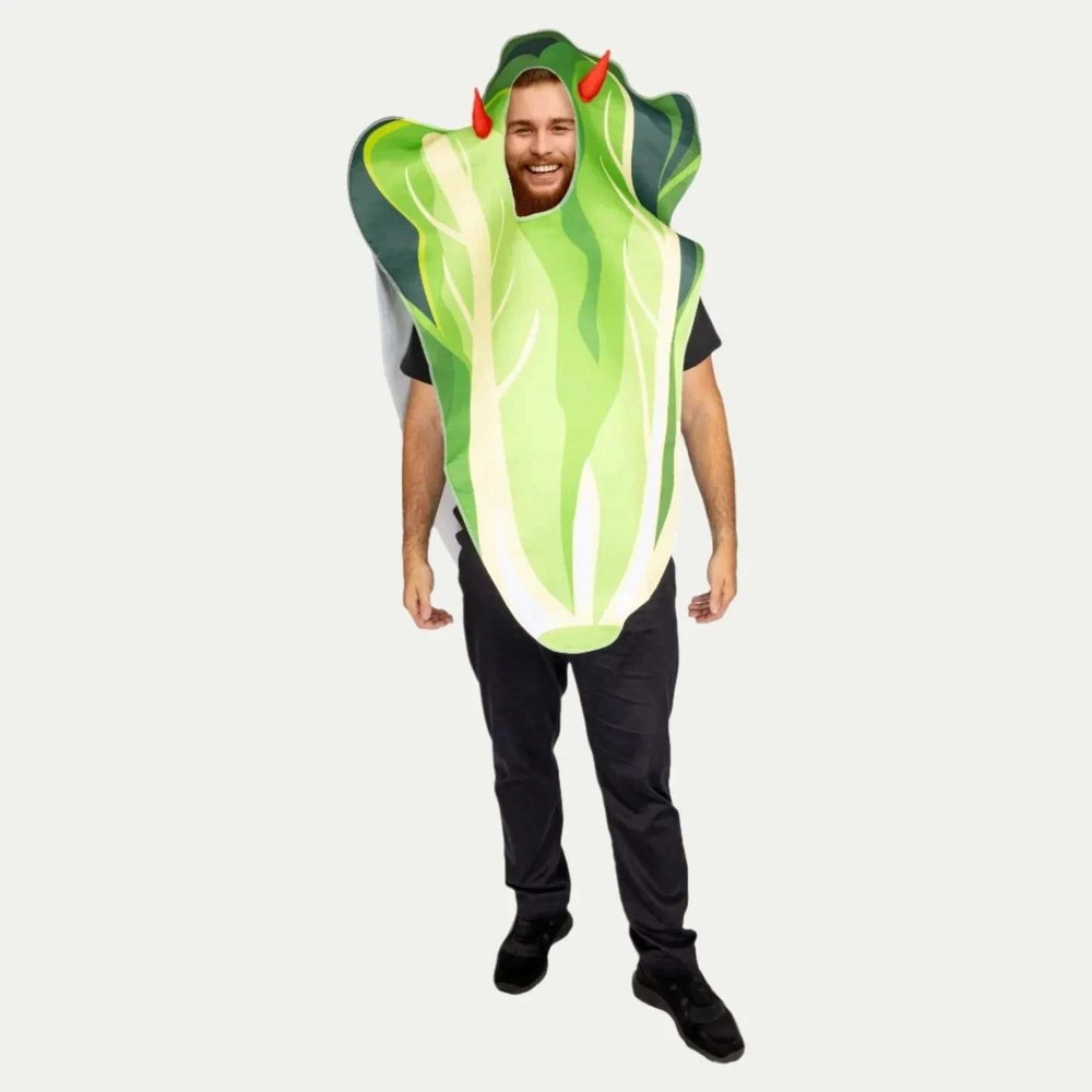 Hauntlook Devil's Lettuce Costume Adult One Size Green Funny Pun Weed OS NEW